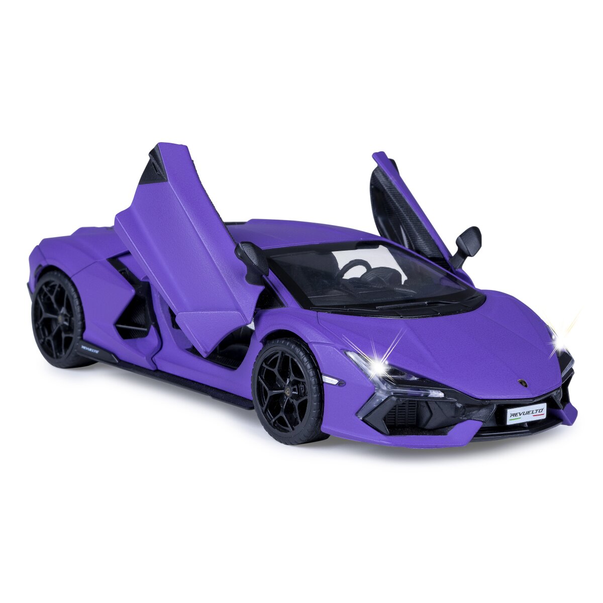 JAMARA Lamborghini Revuelto Diecast 1:32 purple incl. Button cells