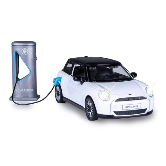JAMARA BMW Mini Cooper Diecast 1:28 white incl. Button cells