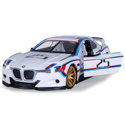 JAMARA BMW 3.0 CSL Hommage R Diecast 1:24 white incl. Button cells