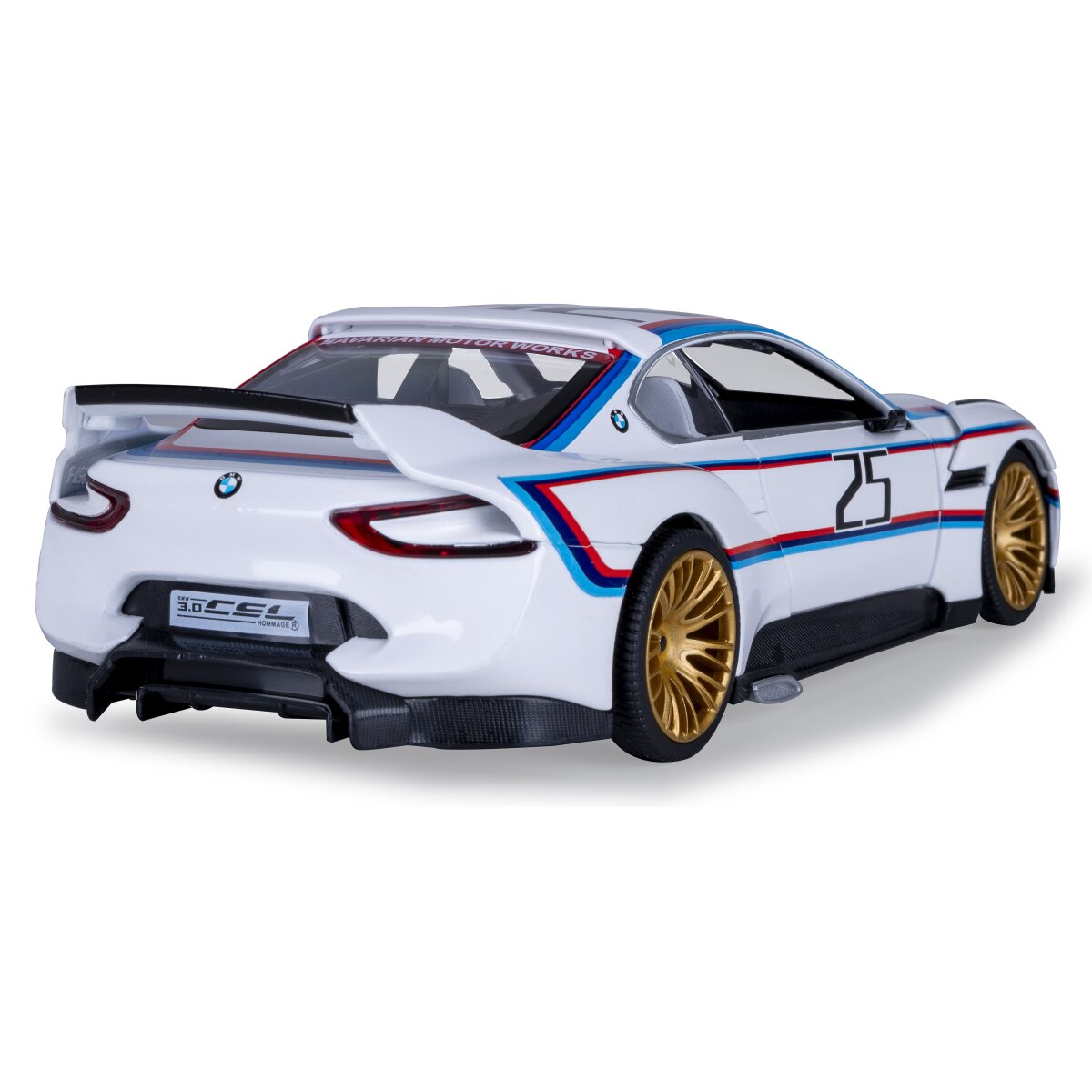 JAMARA BMW 3.0 CSL Hommage R Diecast 1:24 white incl. Button cells