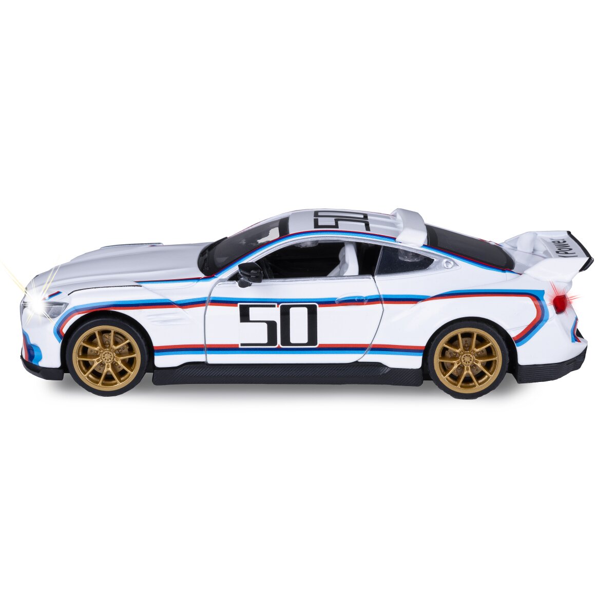 JAMARA BMW 3.0 CSL Diecast 1:34 white incl. Button cells