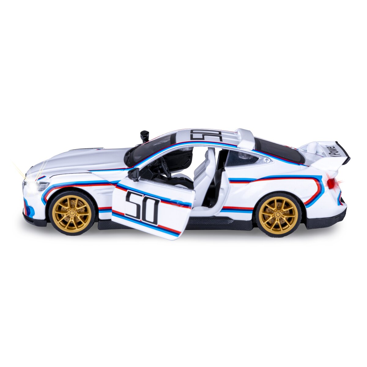 JAMARA BMW 3.0 CSL Diecast 1:34 white incl. Button cells