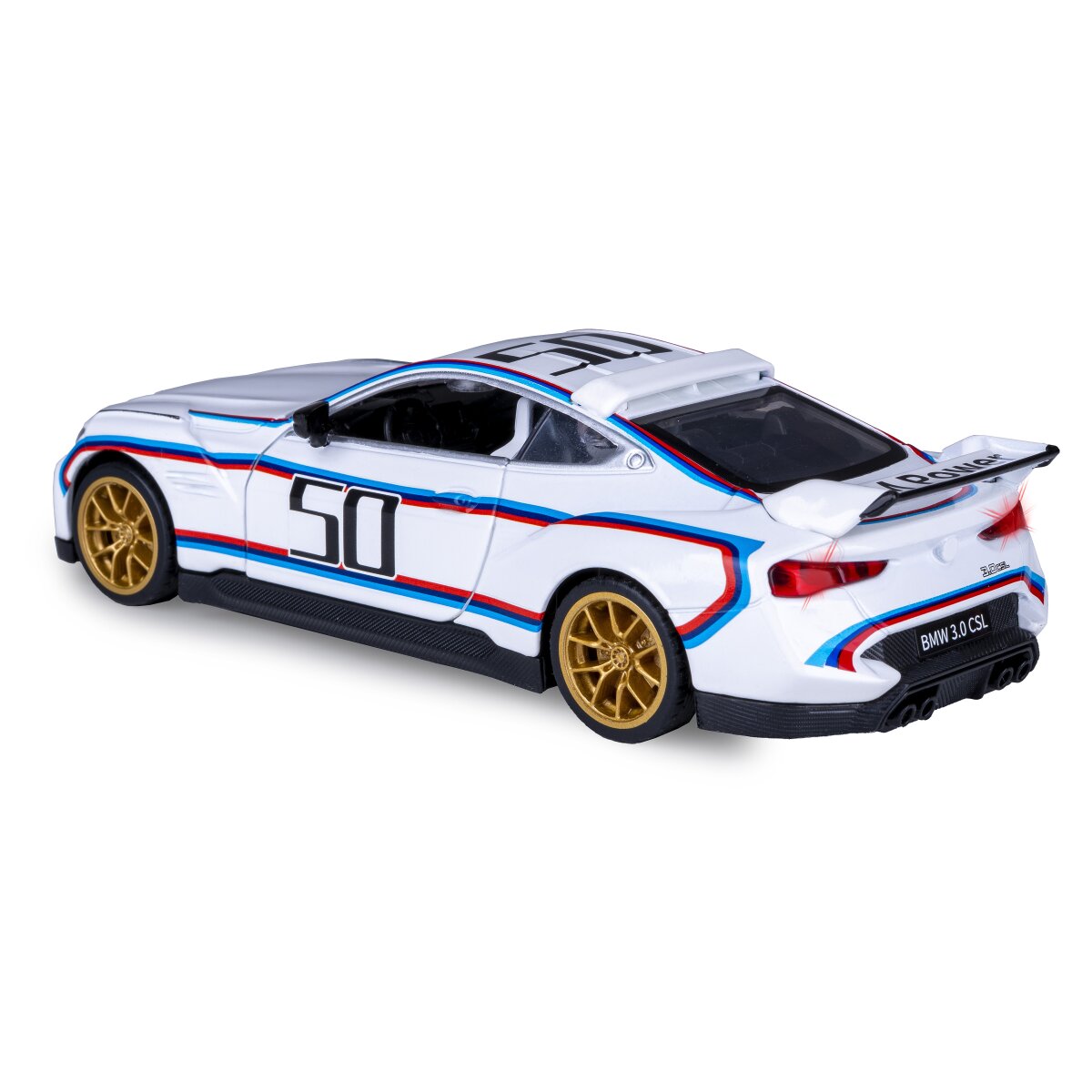 JAMARA BMW 3.0 CSL Diecast 1:34 white incl. Button cells