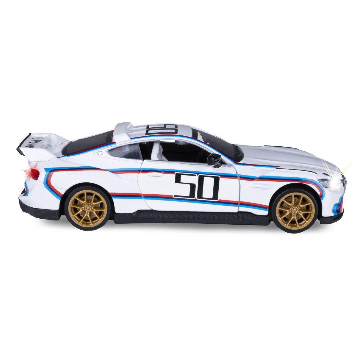 JAMARA BMW 3.0 CSL Diecast 1:34 white incl. Button cells