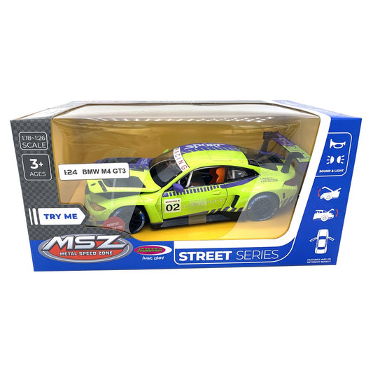 JAMARA BMW M4 GT3 Diecast 1:24 green incl. Button cells