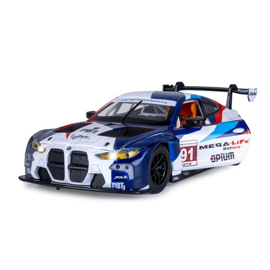 JAMARA BMW M4 GT3 Diecast 1:24 white incl. Button cells