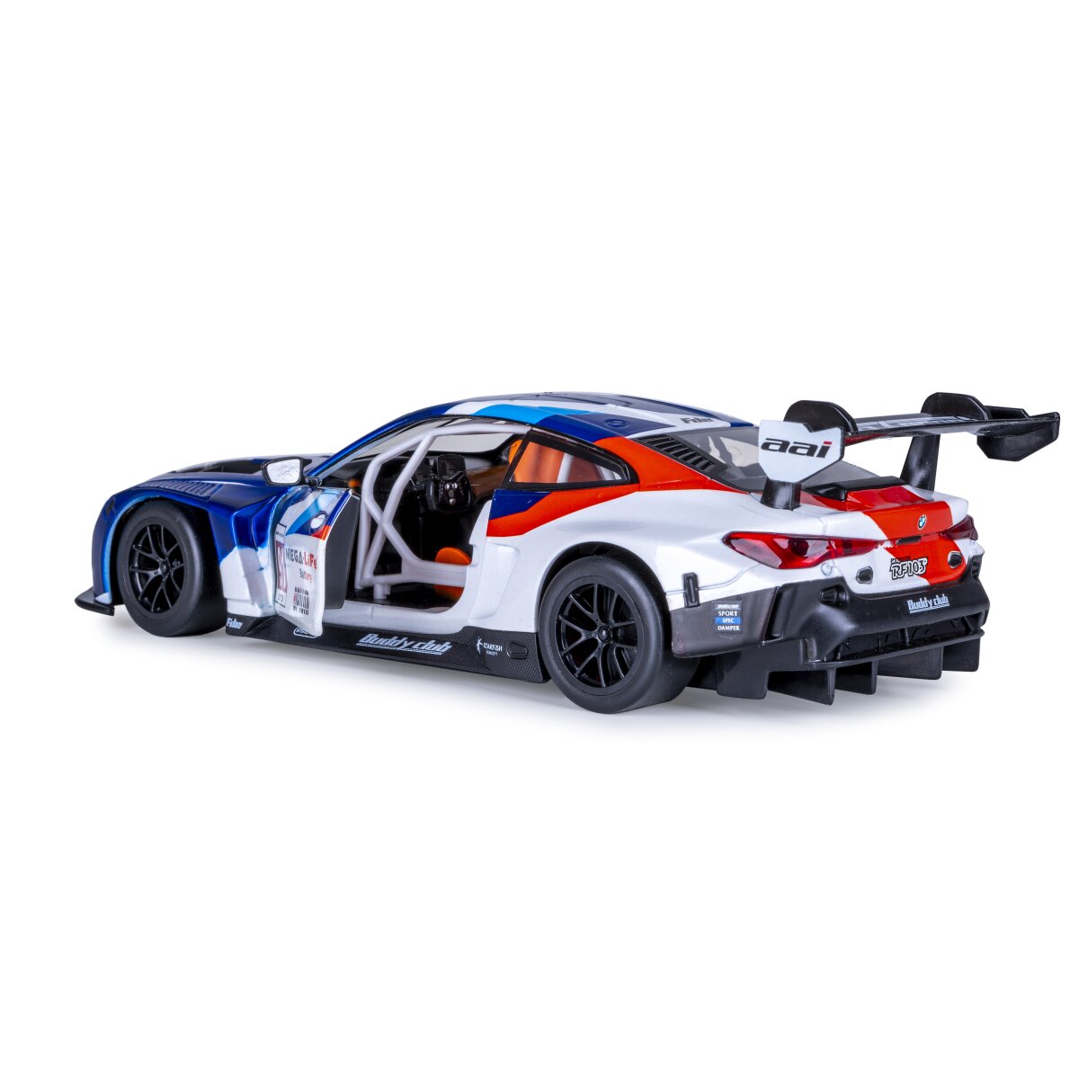 JAMARA BMW M4 GT3 Diecast 1:24 white incl. Button cells