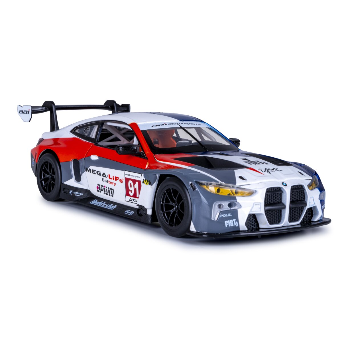 JAMARA BMW M4 GT3 Diecast 1:24 white incl. Button cells
