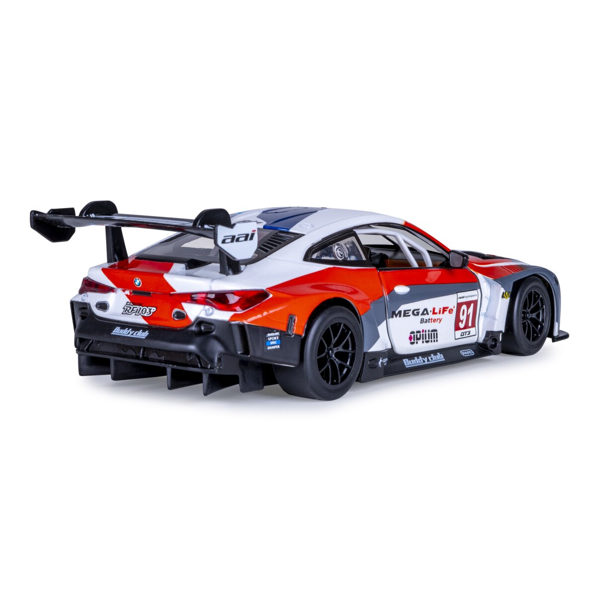 JAMARA BMW M4 GT3 Diecast 1:24 white incl. Button cells