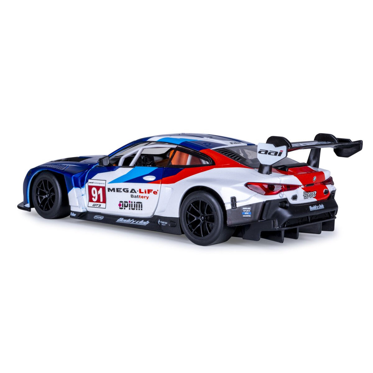 JAMARA BMW M4 GT3 Diecast 1:24 white incl. Button cells