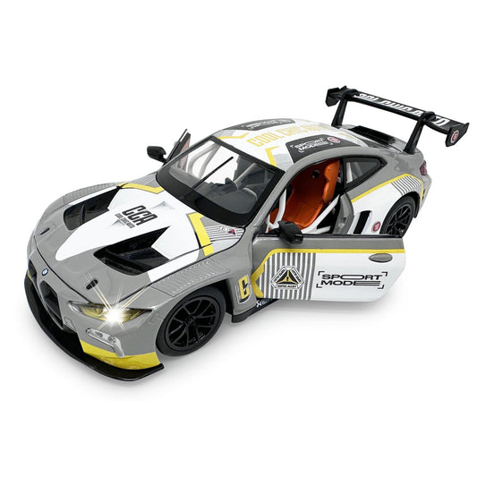 JAMARA BMW M4 GT3 Diecast 1:24 grey incl. Button cells
