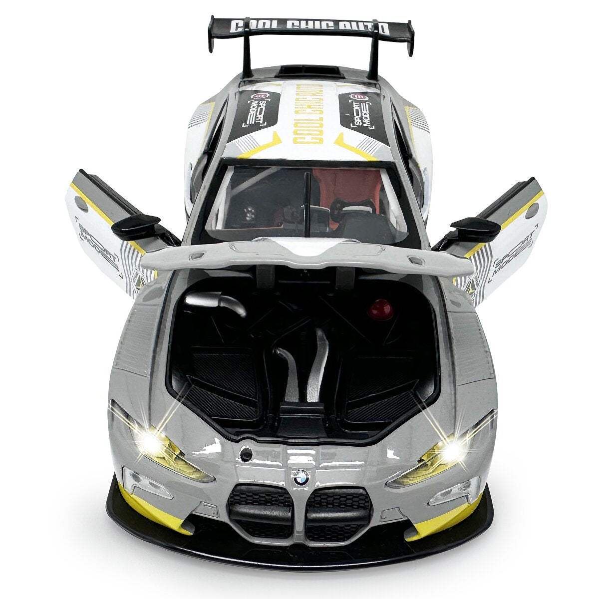 JAMARA BMW M4 GT3 Diecast 1:24 grey incl. Button cells