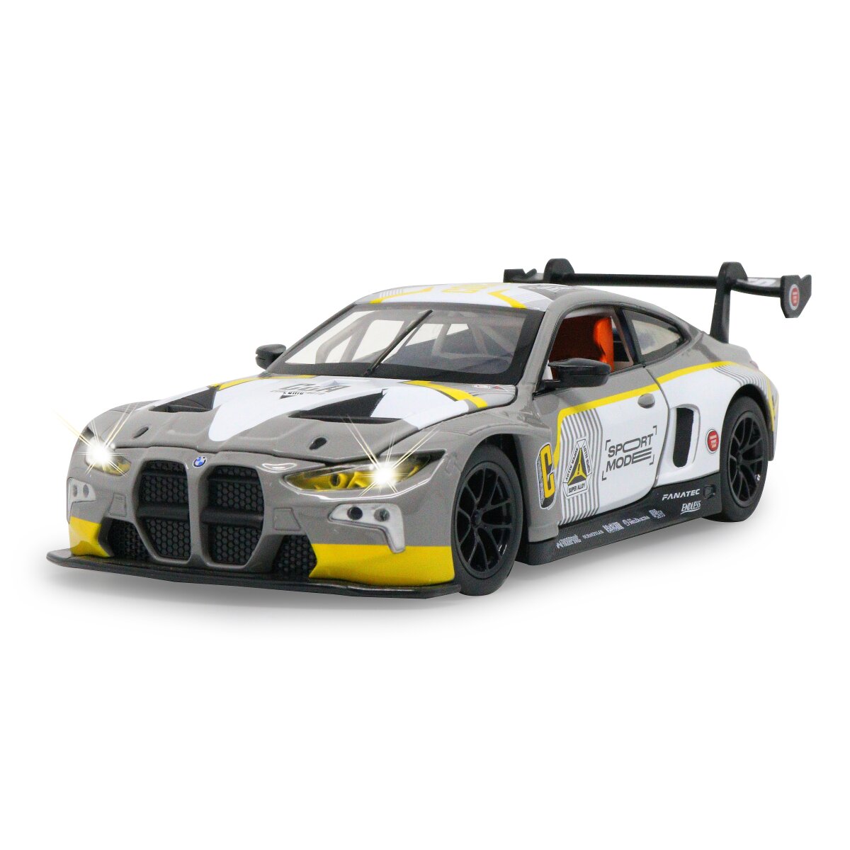 JAMARA BMW M4 GT3 Diecast 1:24 grey incl. Button cells