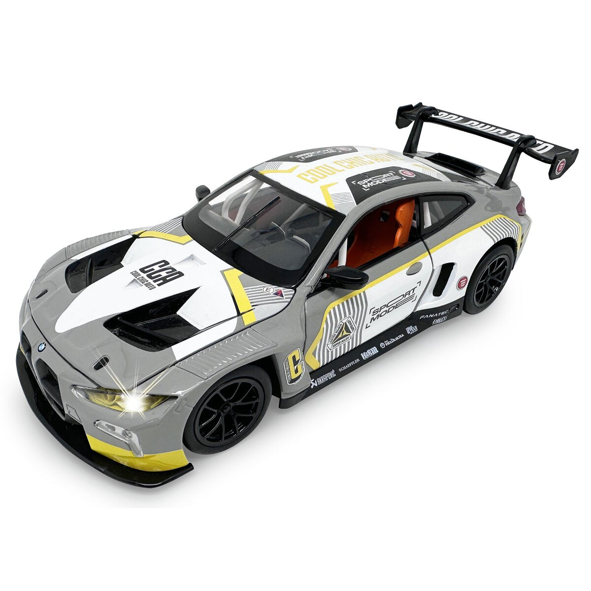 JAMARA BMW M4 GT3 Diecast 1:24 grey incl. Button cells