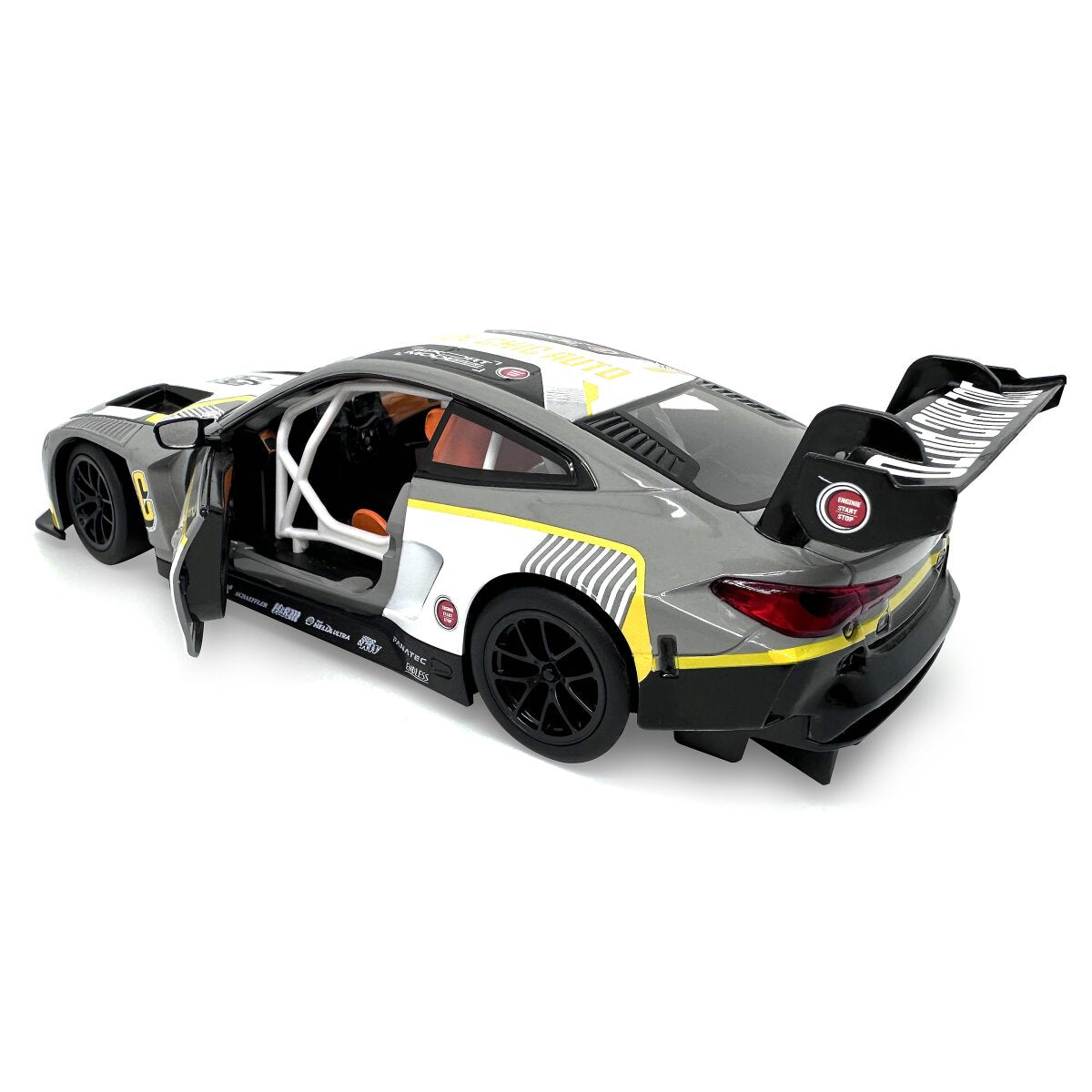 JAMARA BMW M4 GT3 Diecast 1:24 grey incl. Button cells