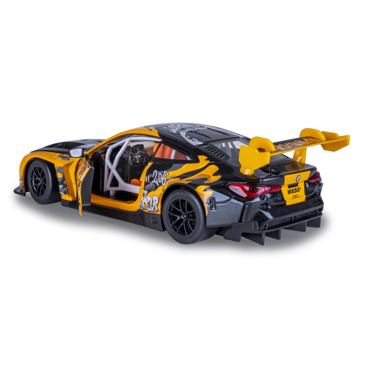 JAMARA BMW M4 GT3 Diecast 1:24 yellow incl. Button cells