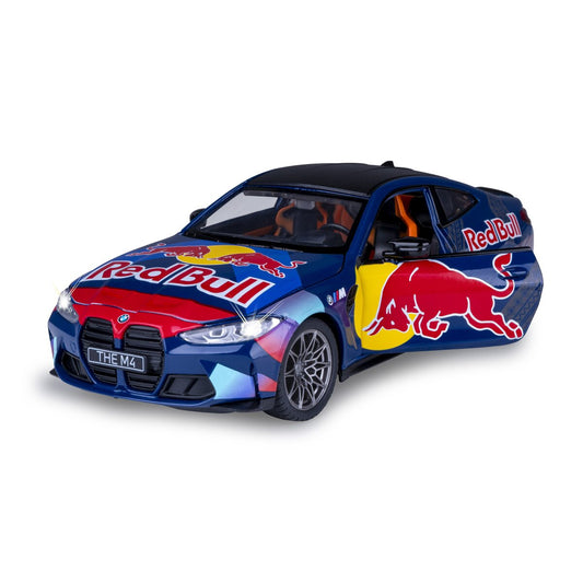 JAMARA BMW M4 Diecast 1:24 blue incl. Button cells