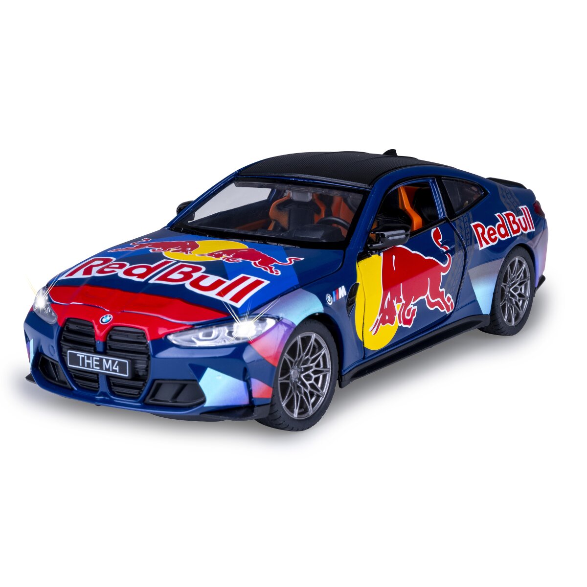 JAMARA BMW M4 Diecast 1:24 blue incl. Button cells