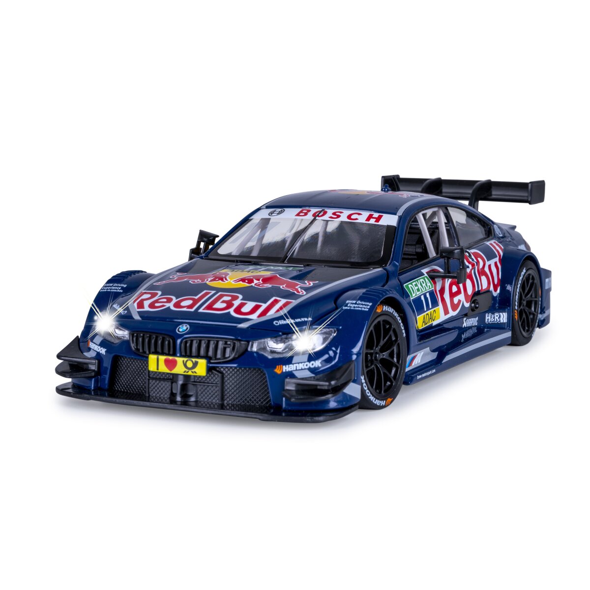 JAMARA BMW M4 DTM Diecast 1:24 blue incl. Button cells