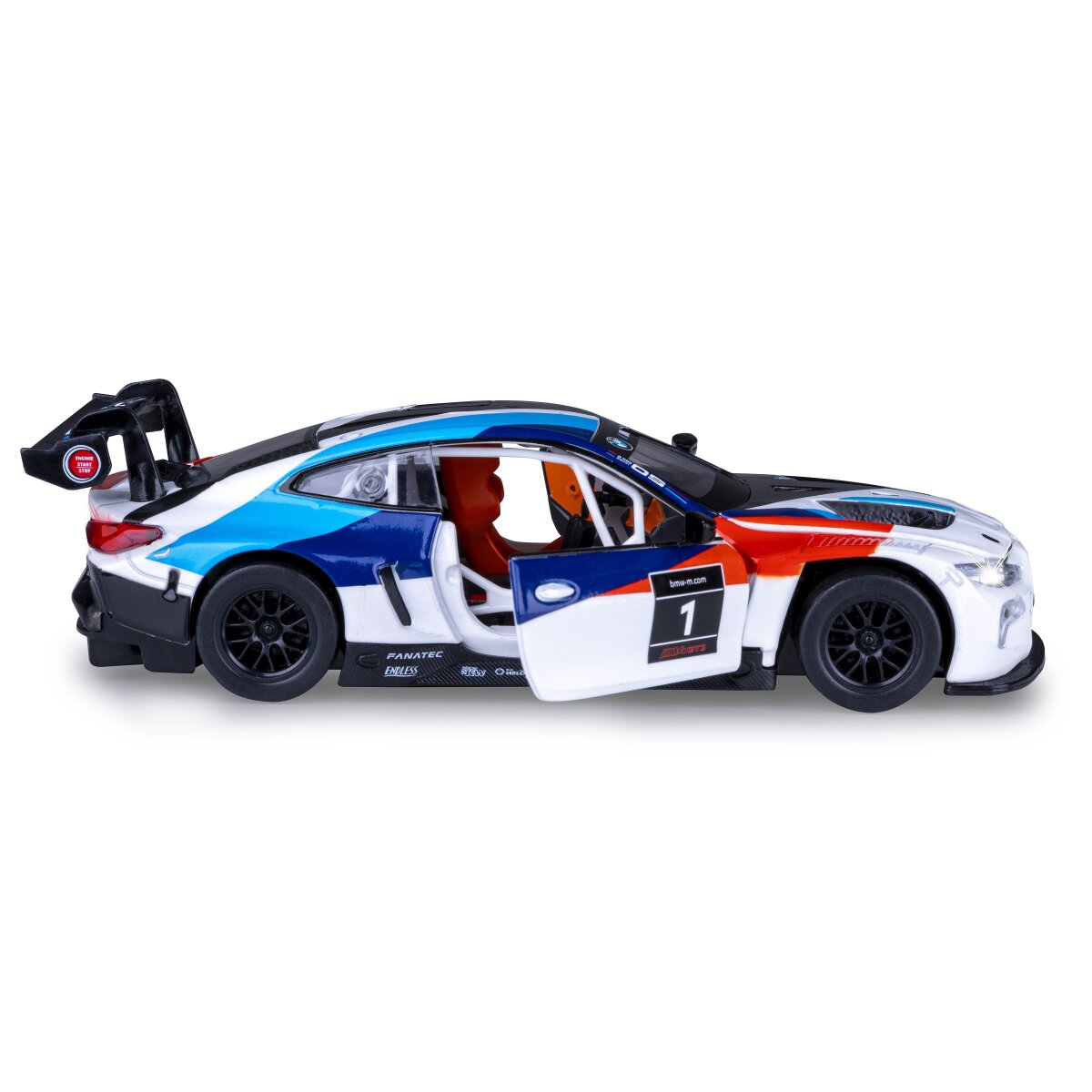 JAMARA BMW M4 GT3 Diecast 1:32 white incl. Button cells