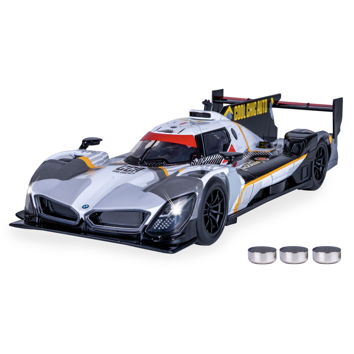 JAMARA BMW M Hybrid V8 Diecast 1:24 grey incl. Button cells