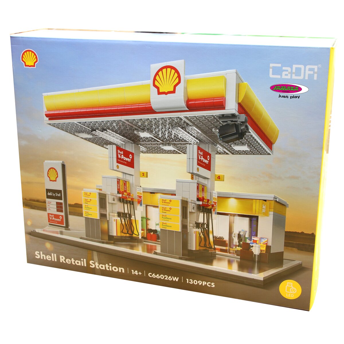 JAMARA CaDA Shell Gas station with shop and car wash Bricks