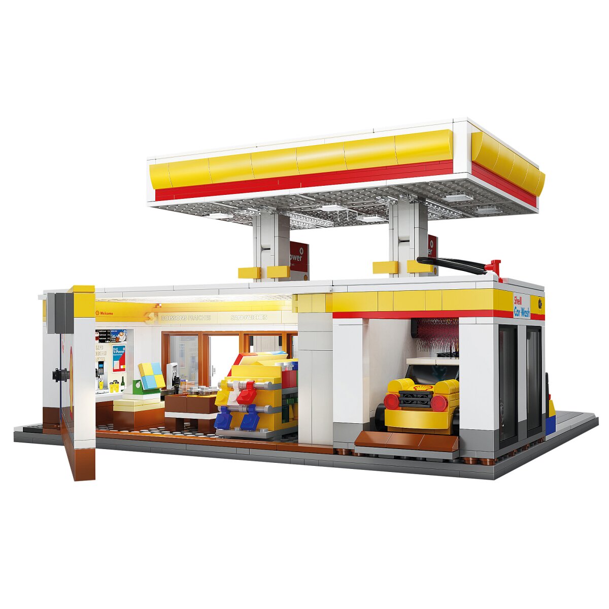 JAMARA CaDA Shell Gas station with shop and car wash Bricks