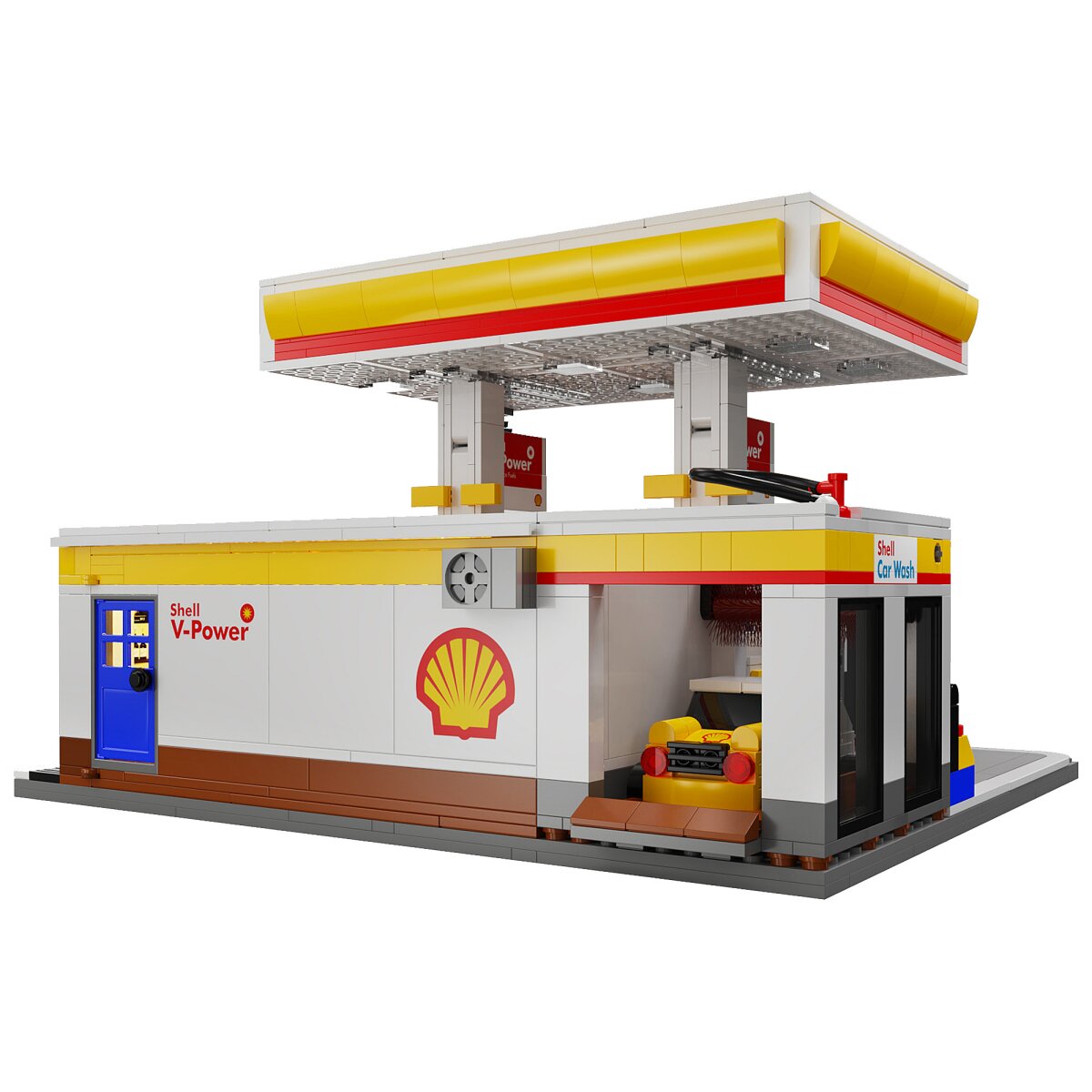 JAMARA CaDA Shell Gas station with shop and car wash Bricks