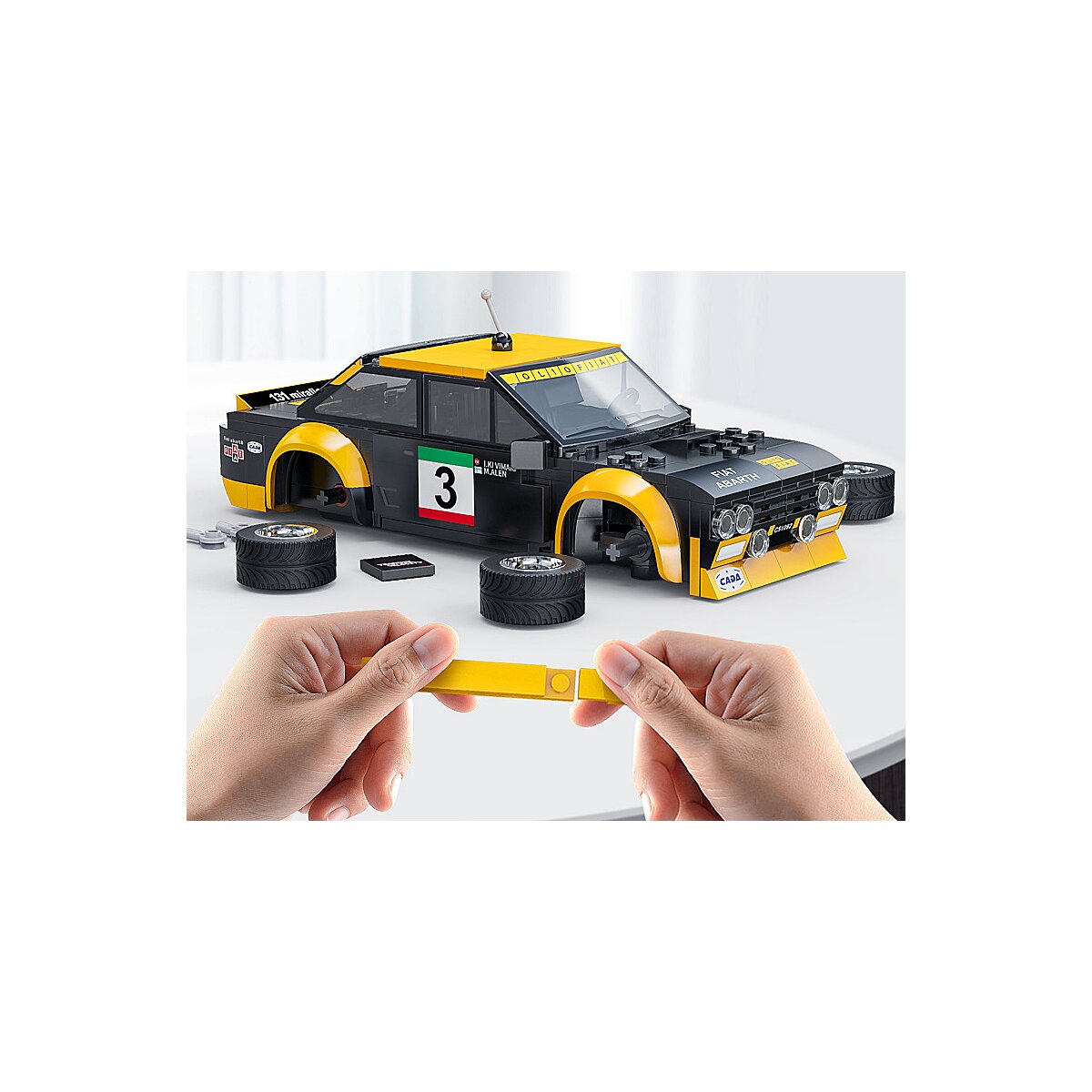 JAMARA CaDA Fiat Abarth 131 1:20 black 2,4GHz Bricks