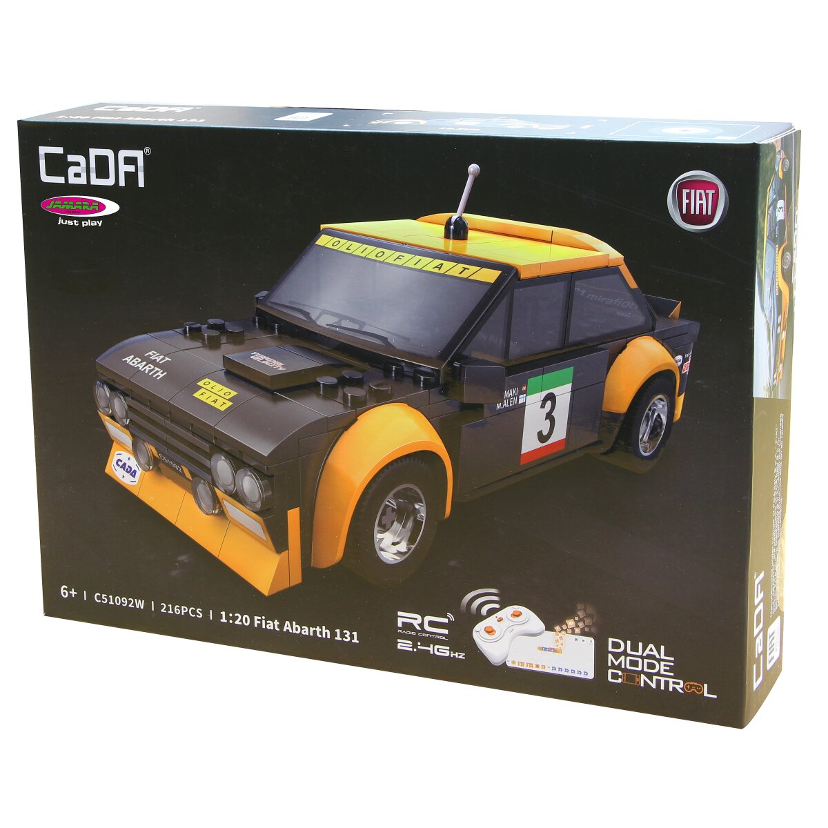 JAMARA CaDA Fiat Abarth 131 1:20 black 2,4GHz Bricks