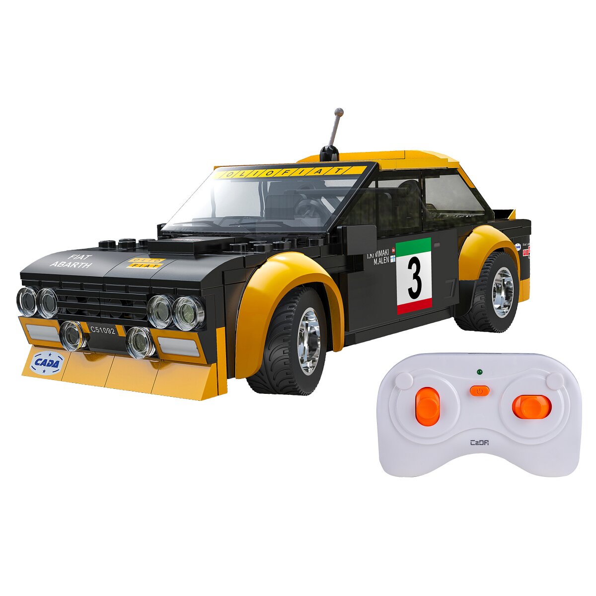 JAMARA CaDA Fiat Abarth 131 1:20 black 2,4GHz Bricks