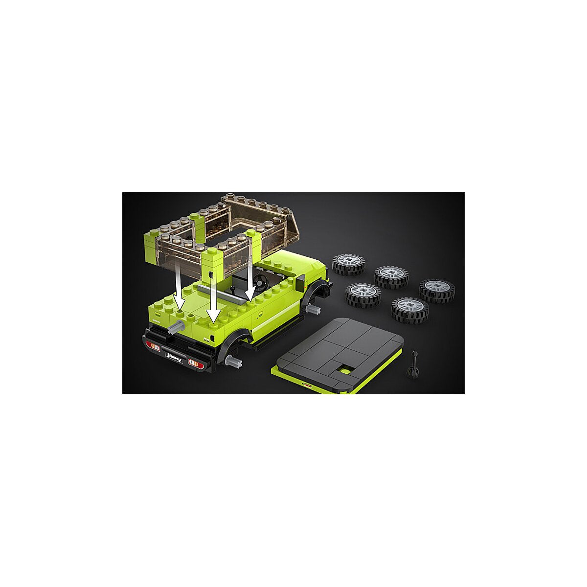 JAMARA CaDA Suzuki Jimny 1:24 green Bricks