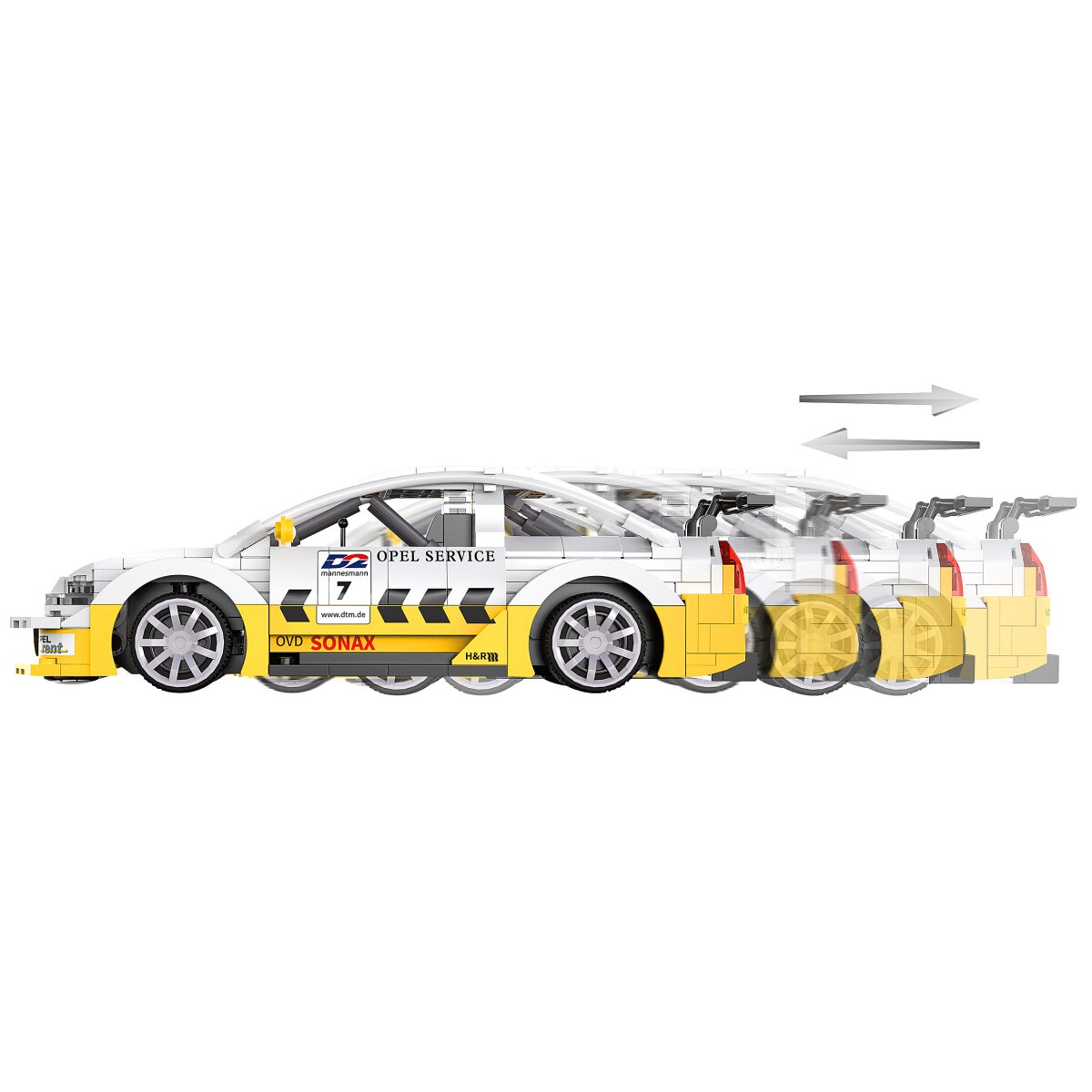 JAMARA CaDA Opel Astra V8 Coupe 1:20 white 2,4GHz Bricks