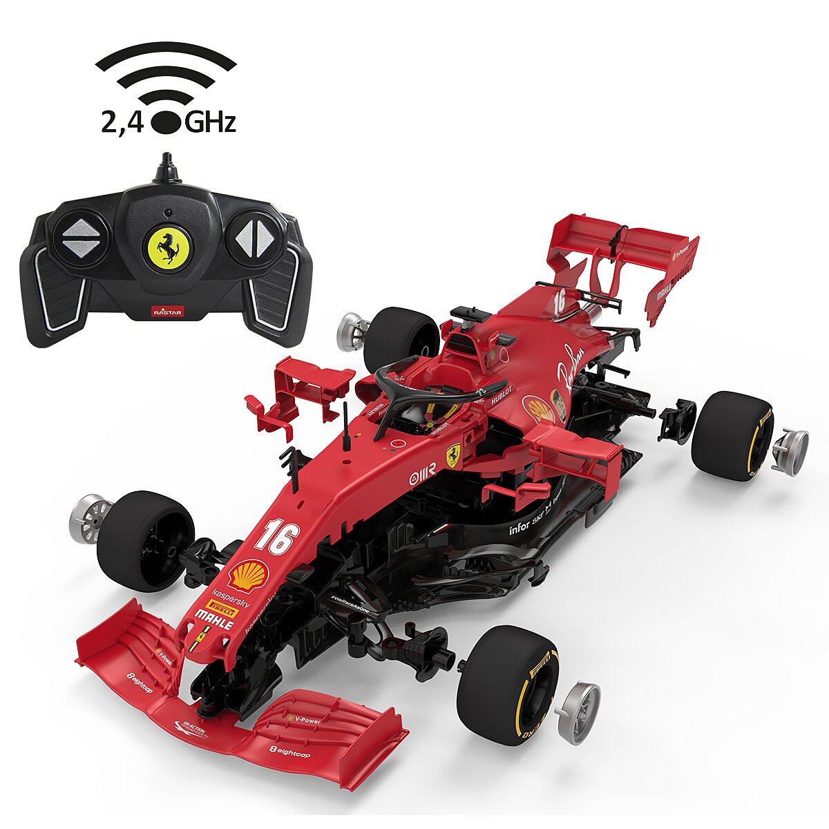 JAMARA Ferrari F1 1:16 red 2,4GHz Kit