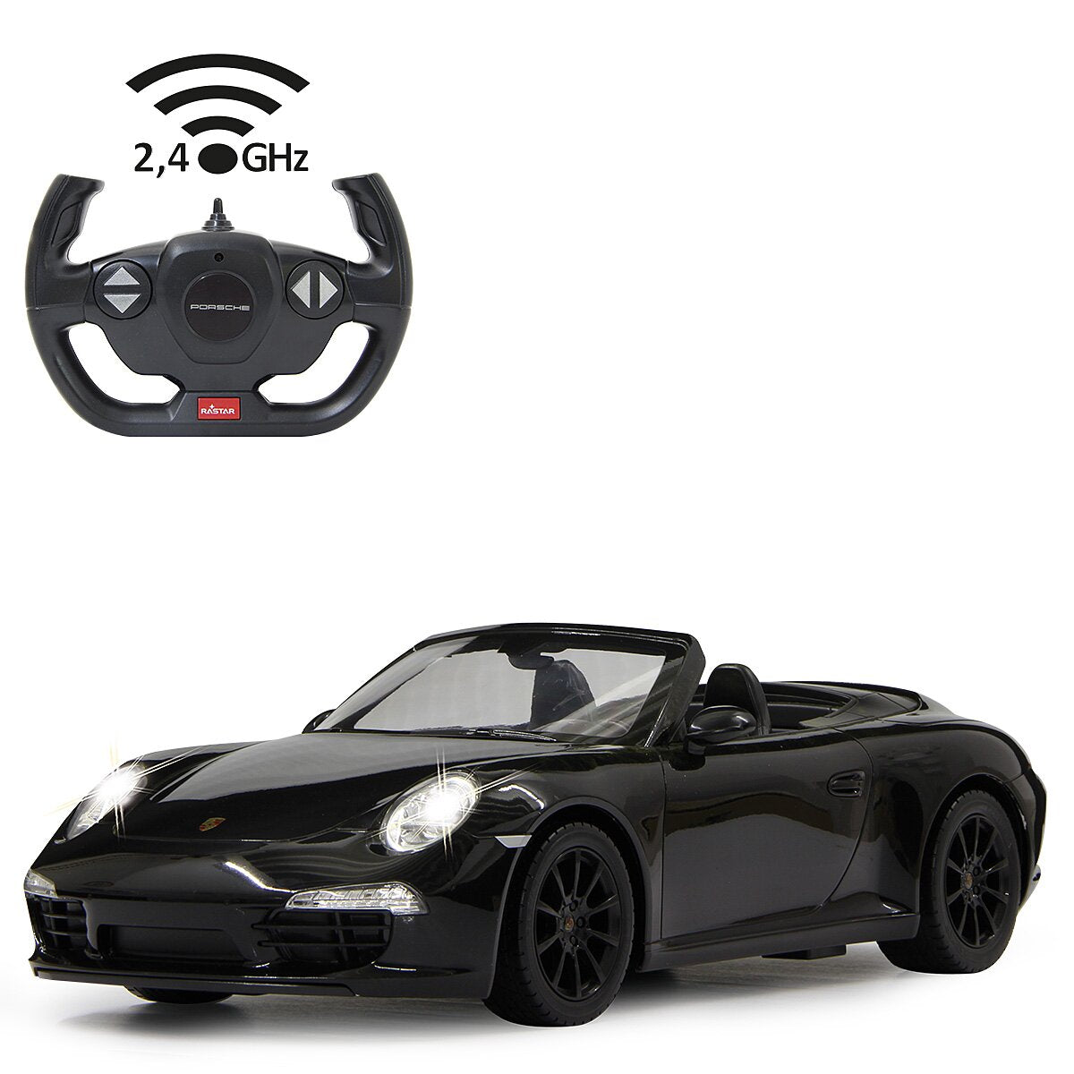 JAMARA Porsche 911 Carrera S 1:12 black 2,4GHz