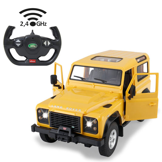 JAMARA Land Rover Defender 1:14 yellow 2,4GHz Manual door