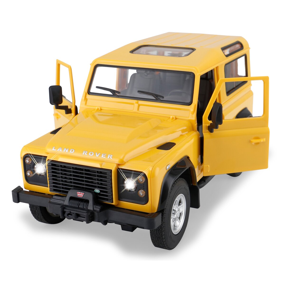 JAMARA Land Rover Defender 1:14 yellow 2,4GHz Manual door