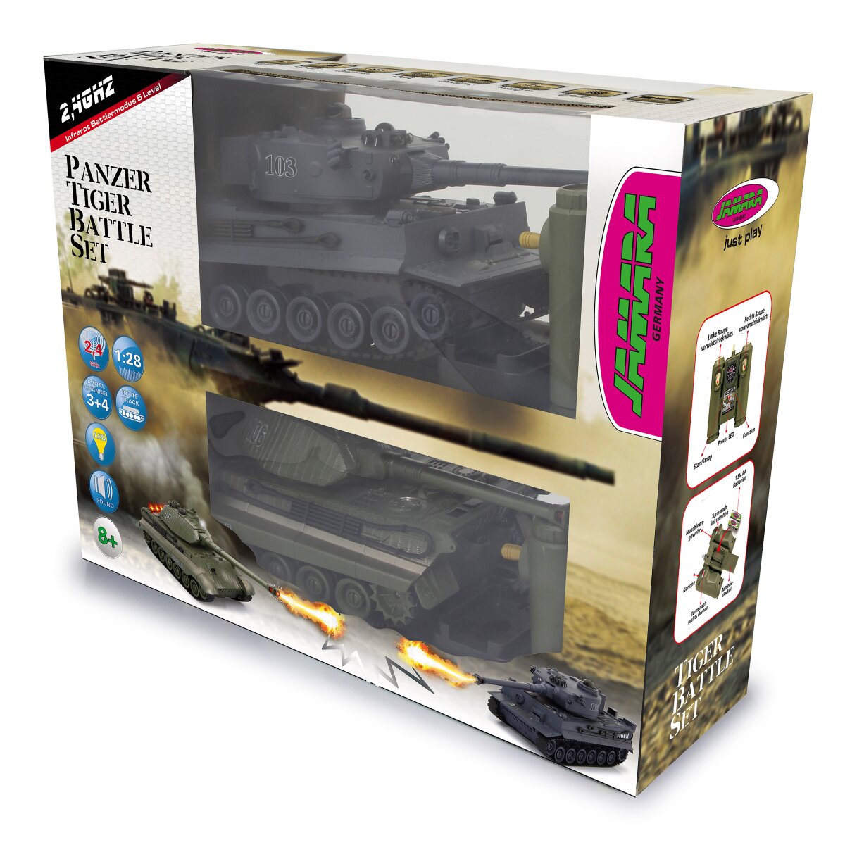 JAMARA Tank Battle Set Tiger 1:28 2,4GHz