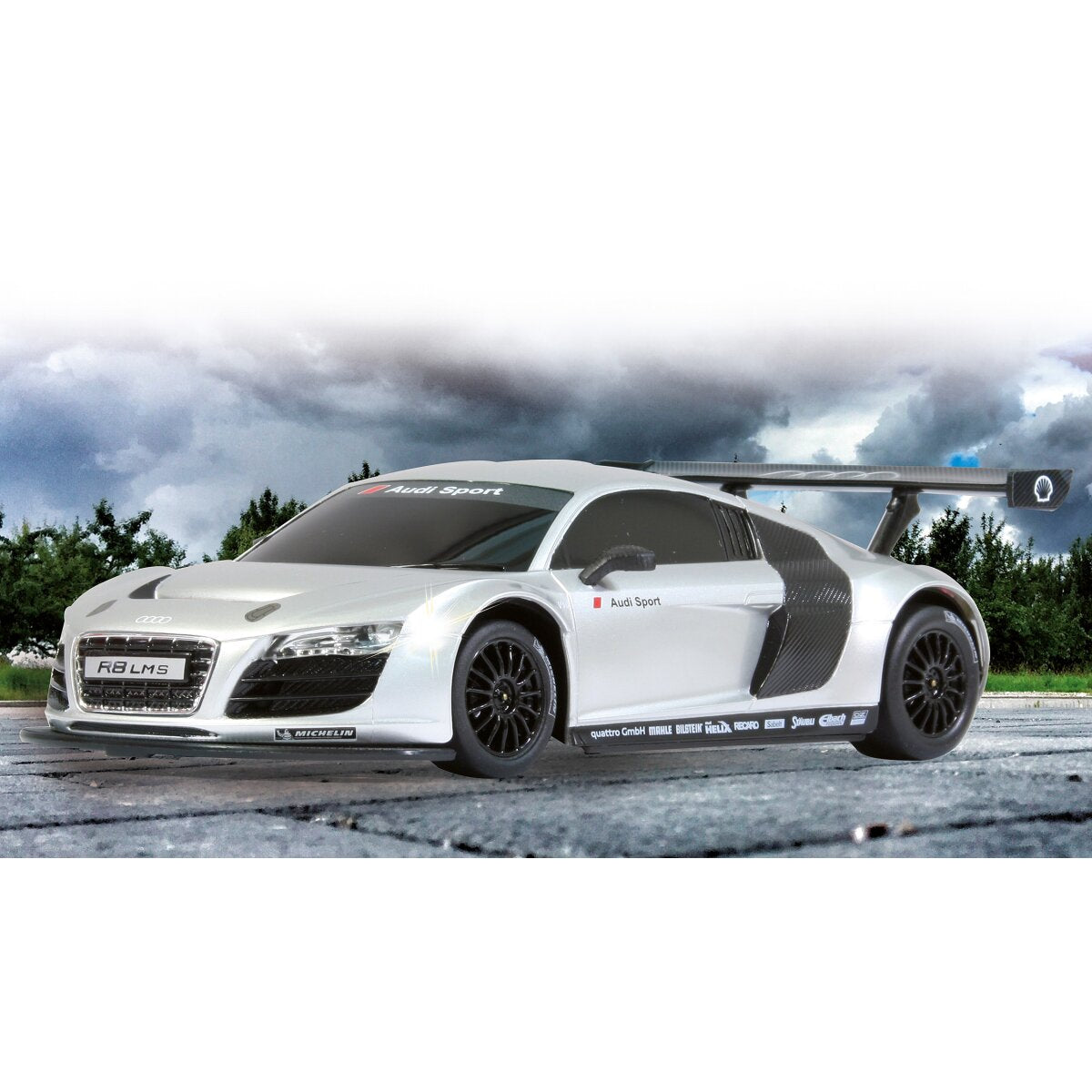 JAMARA Audi R8 LMS 1:24 silver 2,4Ghz
