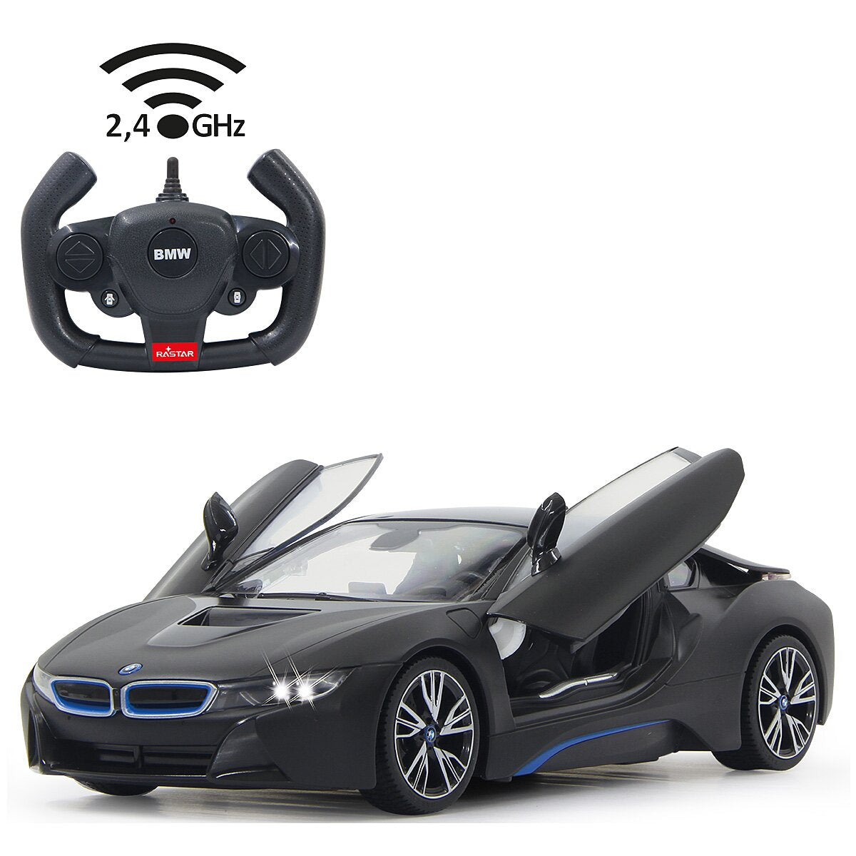 JAMARA BMW I8 1:14 black 2,4GHz Door remote-controlled