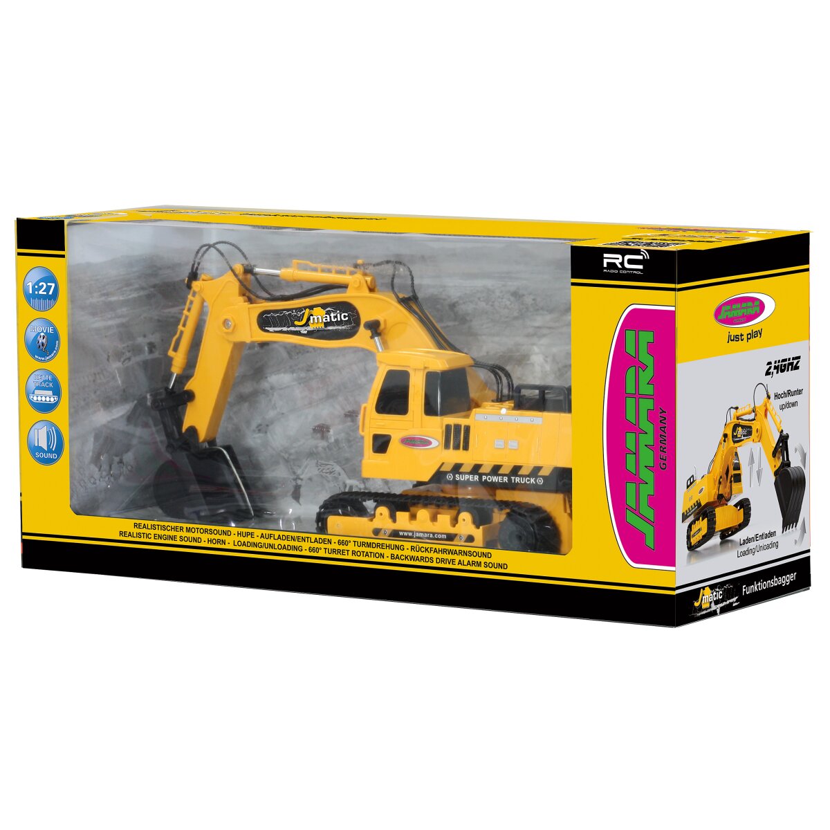 JAMARA Excavator J-Matic 1:27 2,4GHz 4+2 Channel
