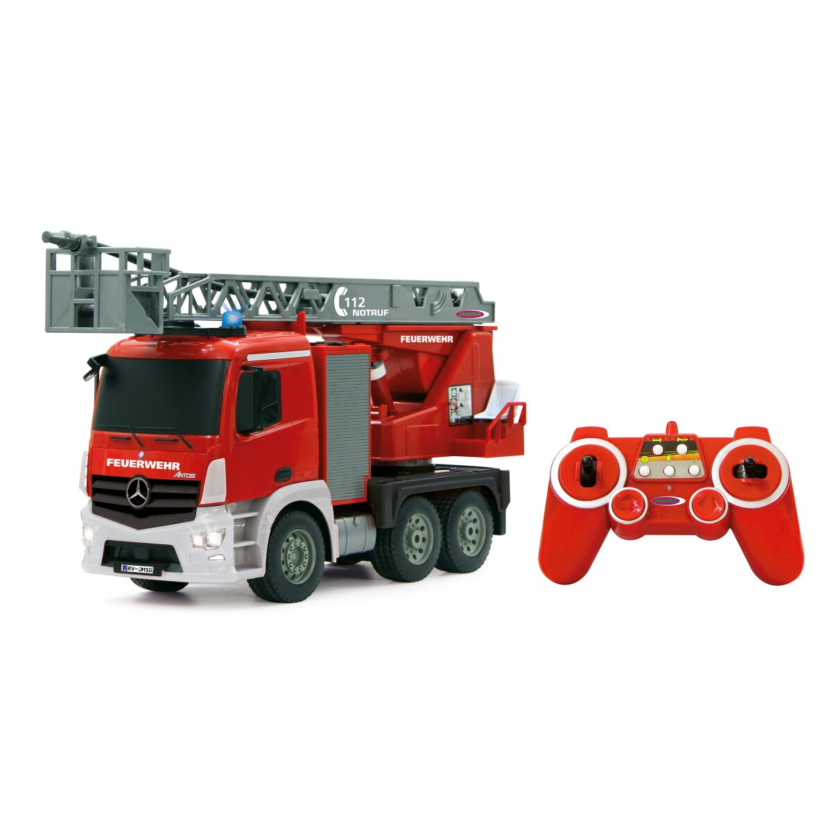 JAMARA Fire Truck turnable Ladder Mercedes-Benz Antos 1:20 2,4GHz with spray function