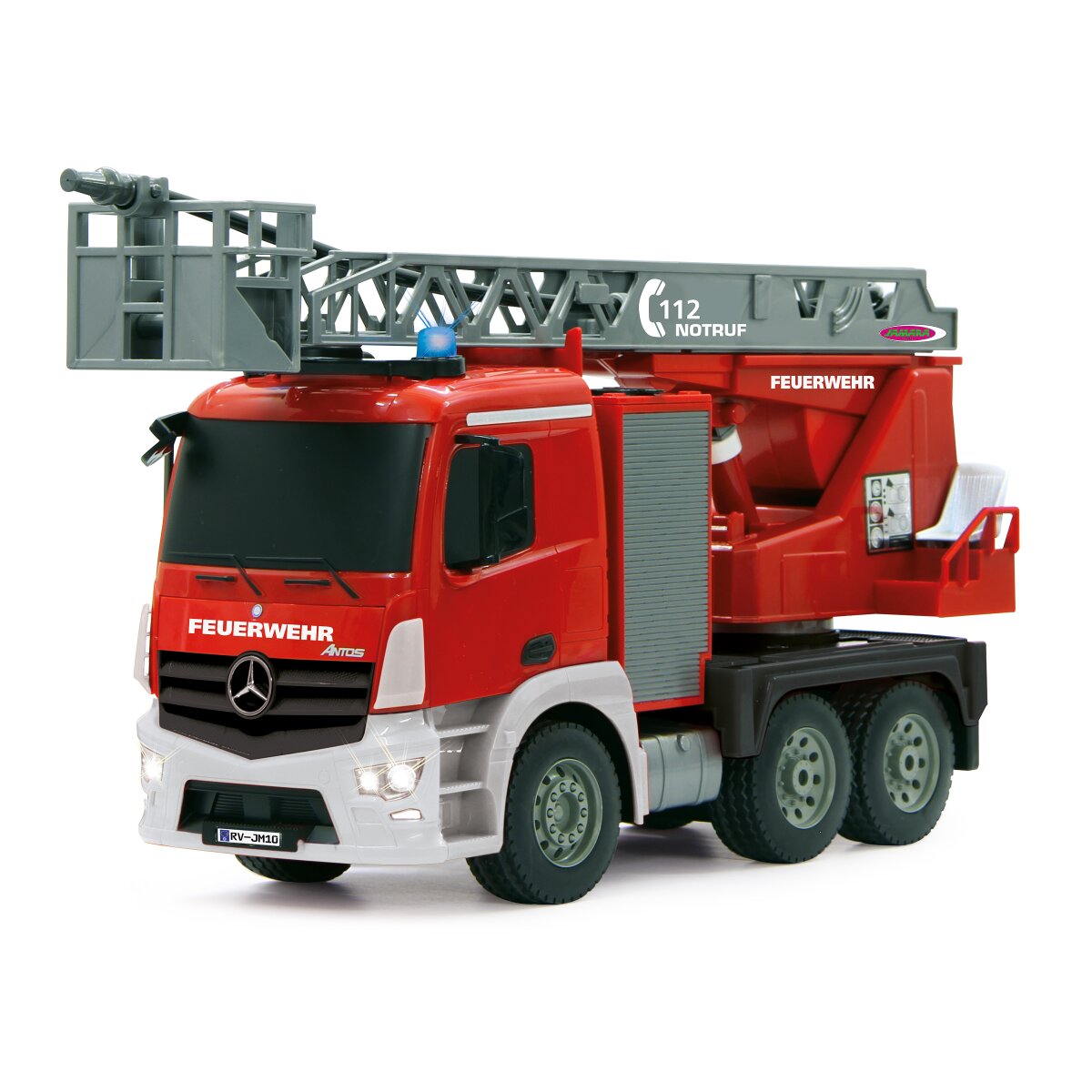JAMARA Fire Truck turnable Ladder Mercedes-Benz Antos 1:20 2,4GHz with spray function