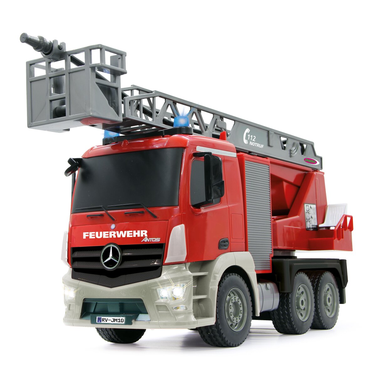 JAMARA Fire Truck turnable Ladder Mercedes-Benz Antos 1:20 2,4GHz with spray function