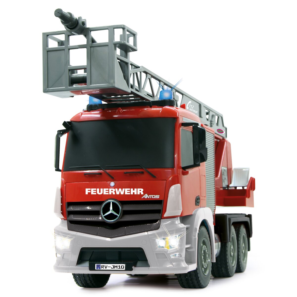 JAMARA Fire Truck turnable Ladder Mercedes-Benz Antos 1:20 2,4GHz with spray function