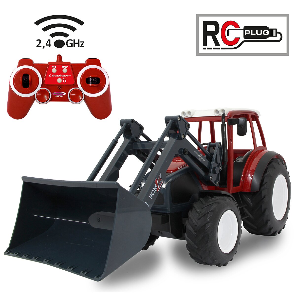 JAMARA Lindner Geotrac with front-loader 1:16 2,4GHz