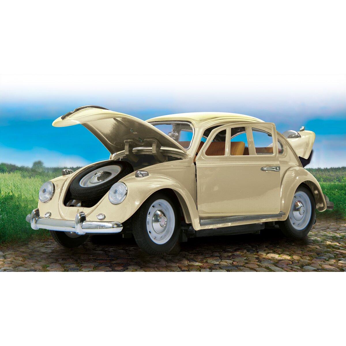 JAMARA VW Beetle RC Diecast 1:18 creme white 27MHz