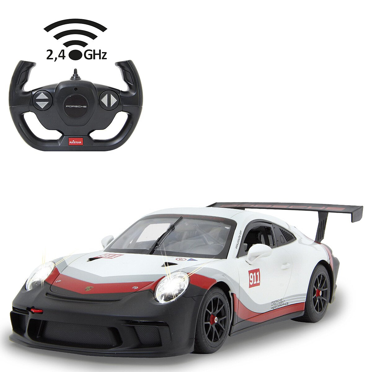 JAMARA Porsche 911 GT3 Cup 1:14 white 2,4GHz