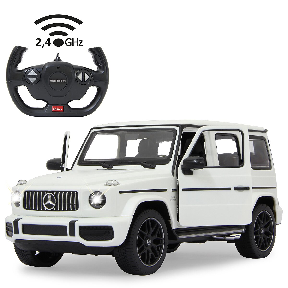 JAMARA Mercedes-Benz AMG G63 1:14 white 2,4GHz Manual door