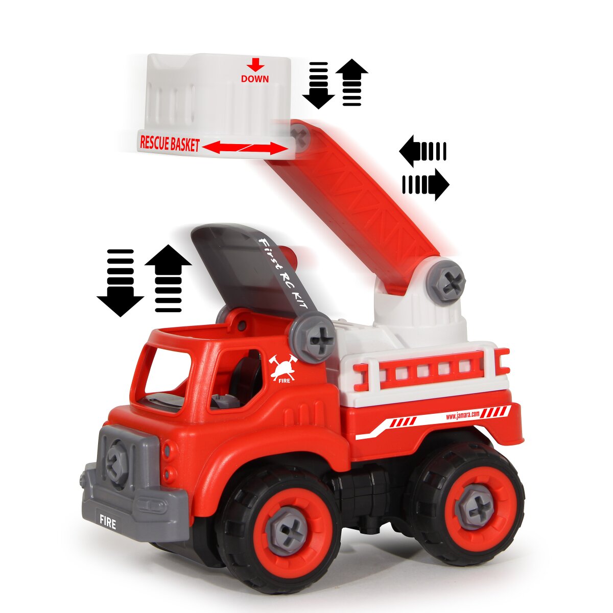 JAMARA Hjullastarbyggsats med fjärrkontroll